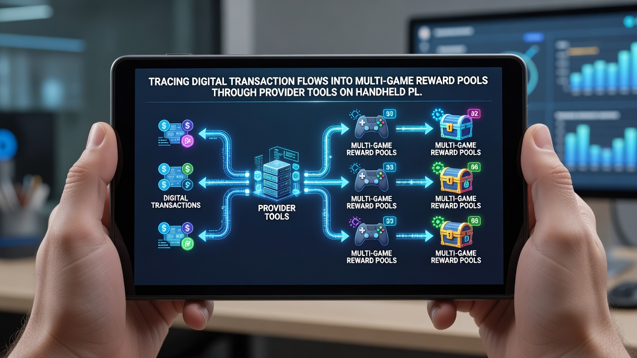 Screenshot of provider dashboard tracking transaction flows into mobile reward pools